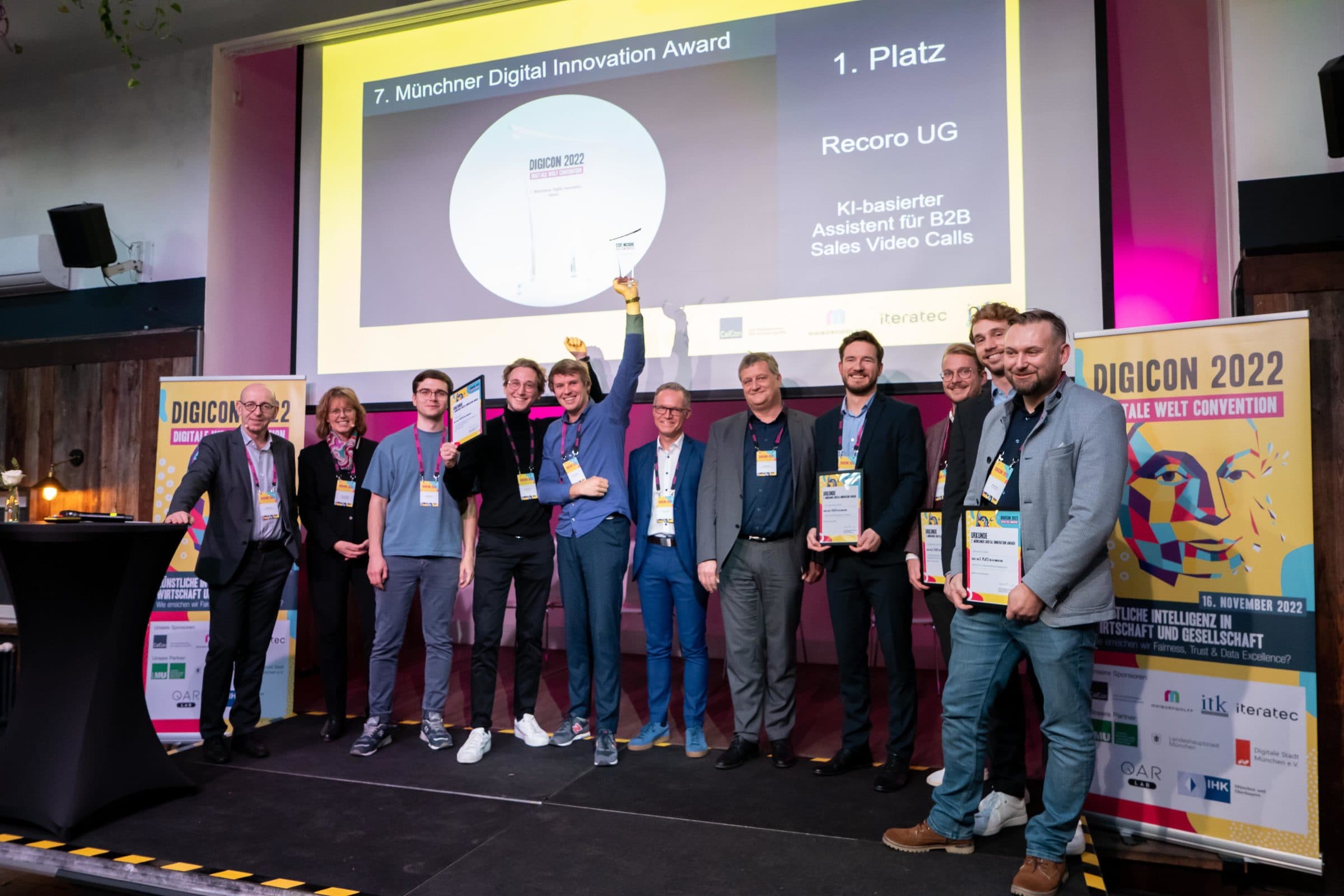 Recoro gewinnt Münchner Digital Innovation Award
