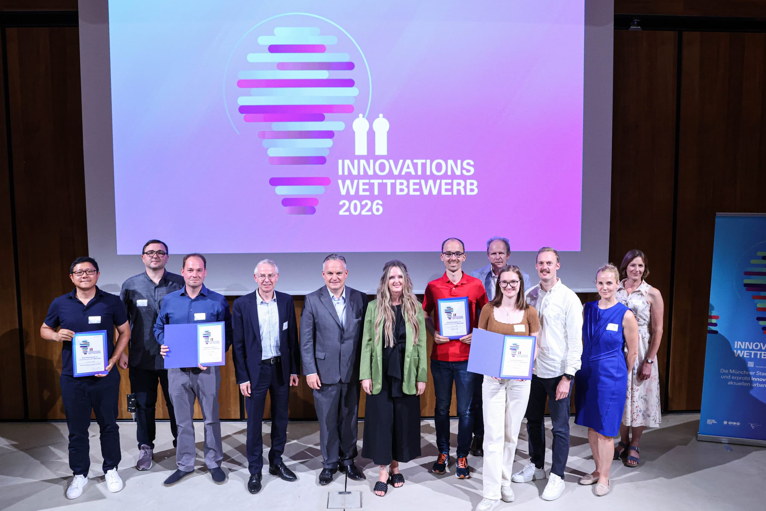 Münchner Innovationspreis 2026: Vier Teams erhalten je 10.000 Euro