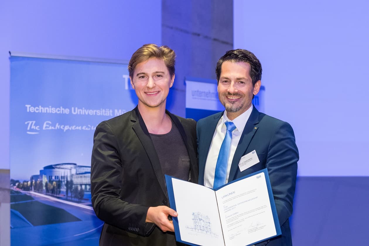 TUM Presidential Entrepreneurship Award 2017 geht an KONUX