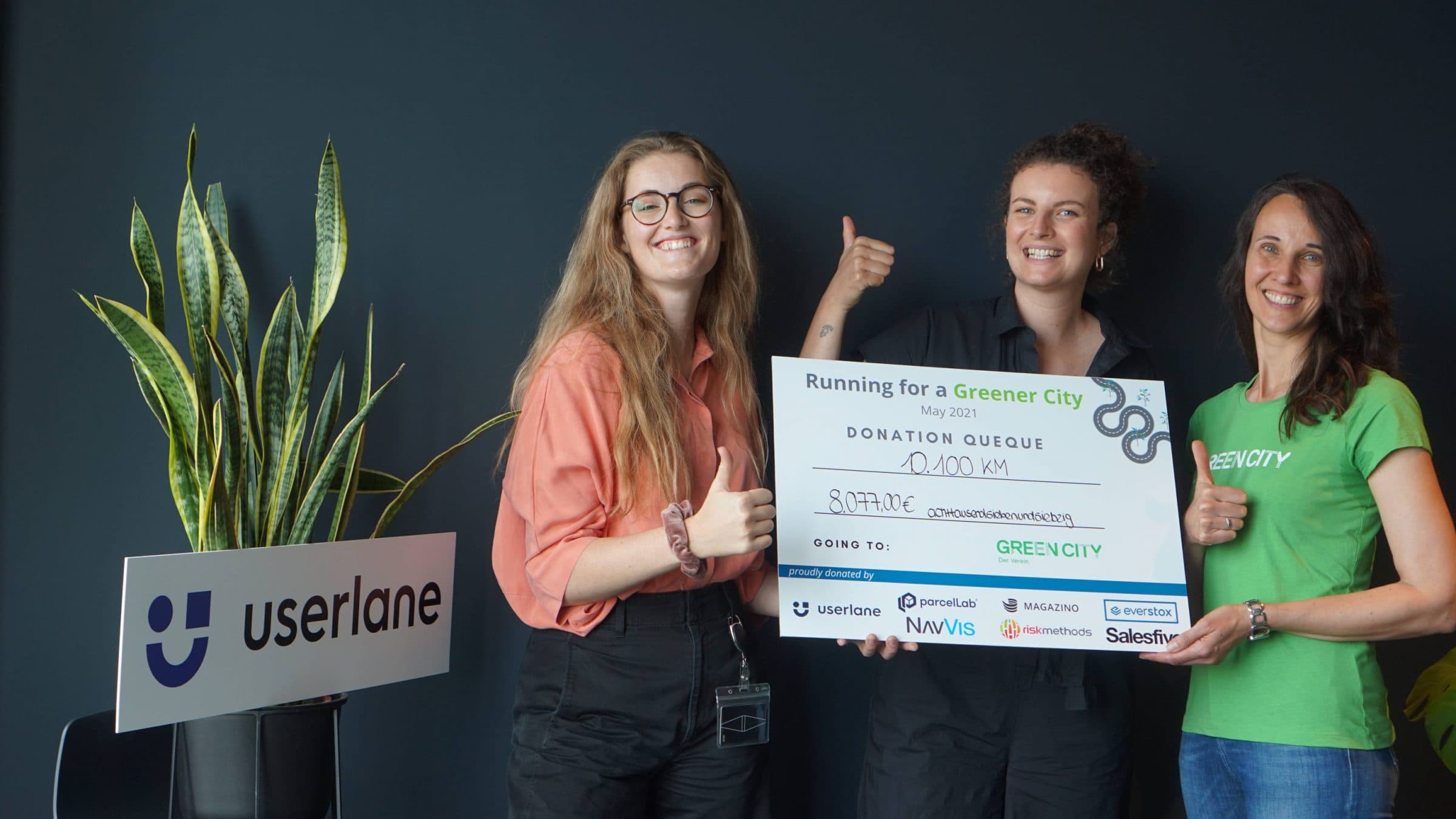 Startup-Spendenlauf: Über 8.000 Euro für Greencity e.V.
