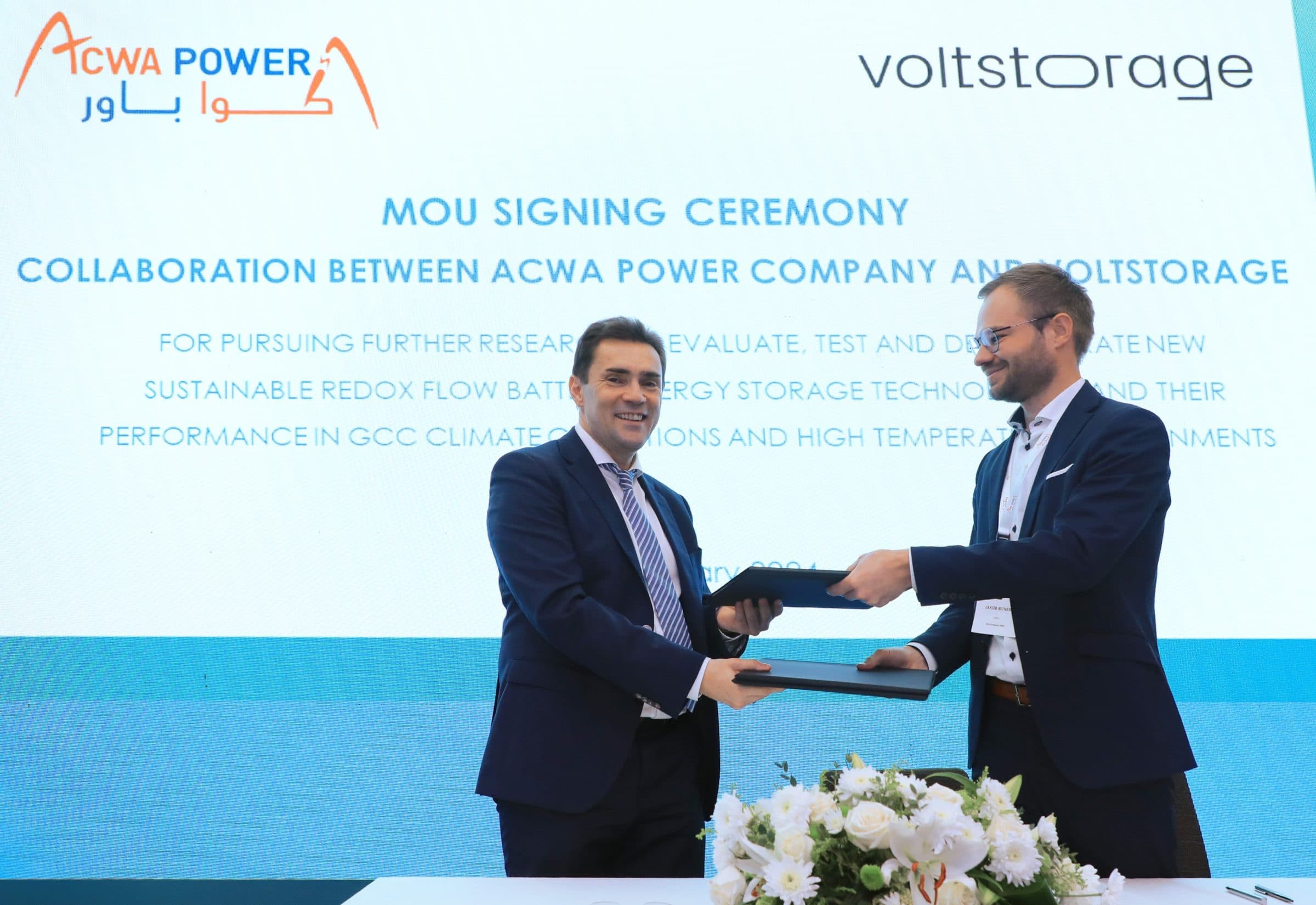 Voltstorage und ACWA Power beschließen strategische Zusammenarbeit