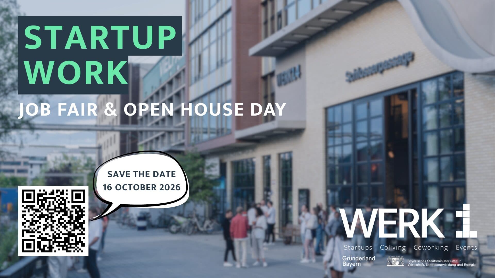 Startup WORK 2026 – Job Fair & Open House Day at WERK1