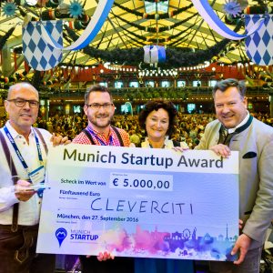 Cleverciti gewinnt den Munich Startup Award 2016