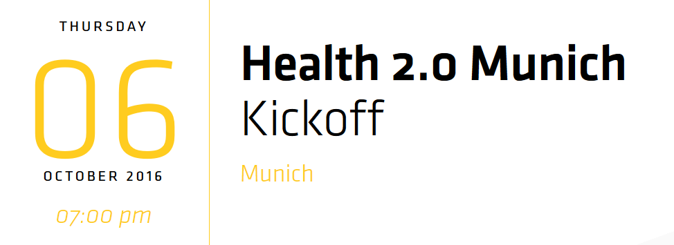 Health 2.0 Munich Kickoff