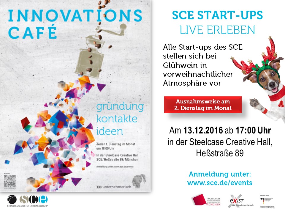 Innovations-Café:  SCE Startups live erleben
