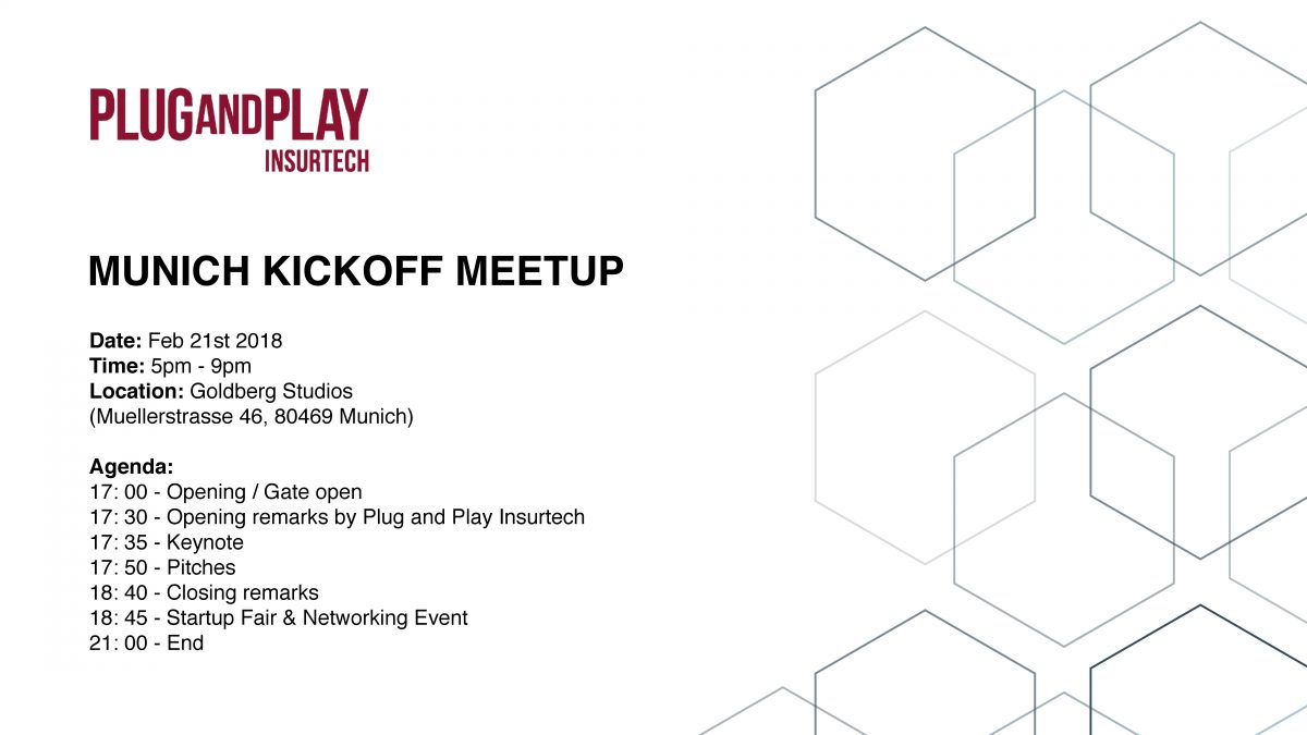 Plug and Play Insurtech – Munich KICKOFF Meetup