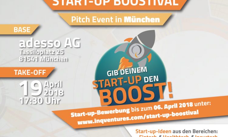 2. Start-up BOOSTIVAL Pitch Event // München