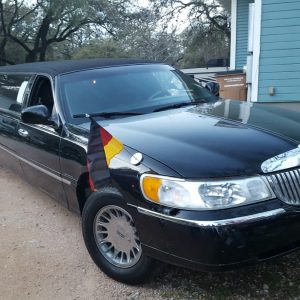 Schwarze Limousine in Austin