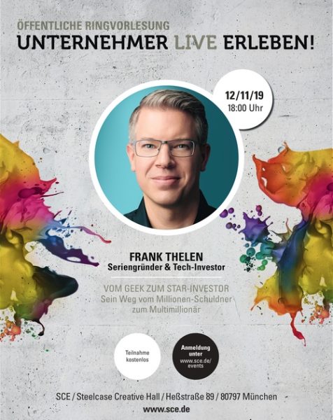 Unternehmer Live Erleben: Frank Thelen - Seriengründer & Tech-Investor