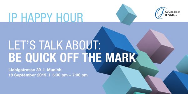 IP Happy Hour: "Be quick off the mark - Advice for trade mark protection"