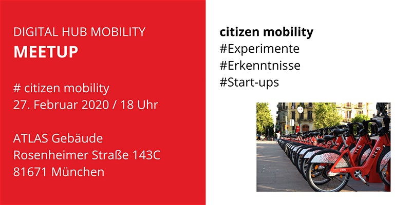 Digital Hub Mobility Meetup citizen mobility