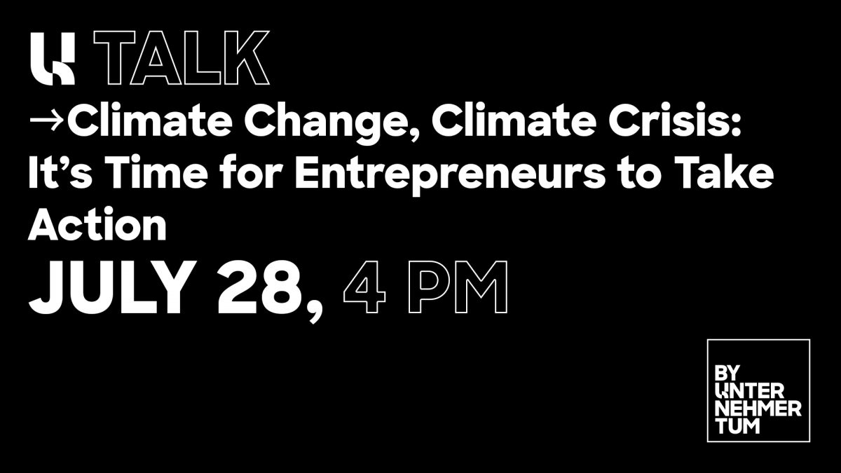 U Talk: Climate Change, Climate Crisis - It's Time for Entrepreneurs to Take Action