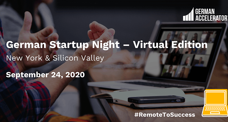 German Startup Night - Virtual Edition - New York & Silicon Valley