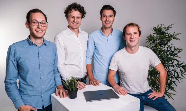 Das Gründer-Team von Peter Park: Patrick Bartler, Maximilian Schlereth, Stefan Schenk und Florian Schaule (v.l.)