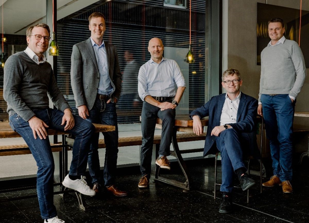 UVC Partners: Johannes von Borries, Andreas Unseld, Dr. Ingo Potthof, Prof. Dr. Helmut Schönenberger und Benjamin Erhart (v.l.)