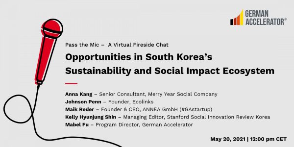 Pass the Mic - Opportunities in South Korea’s Sustainability and Social Impact Ecosystem