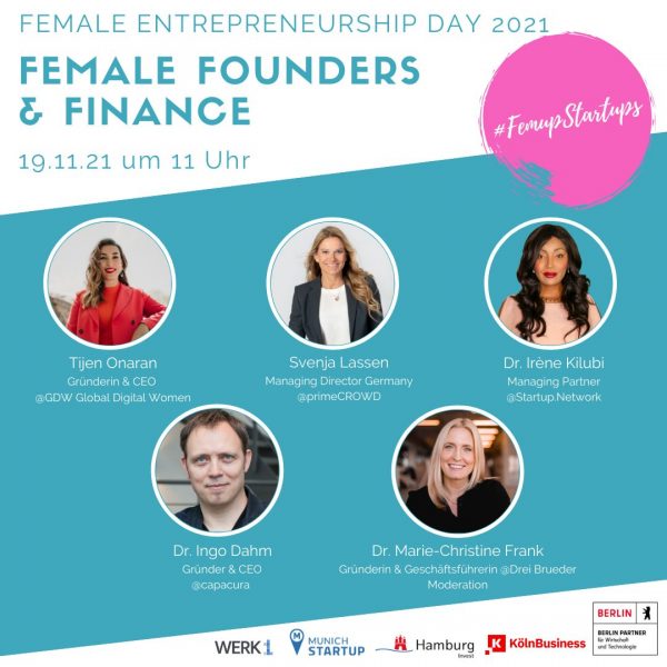 #femupstartups : Female Founders & Finance