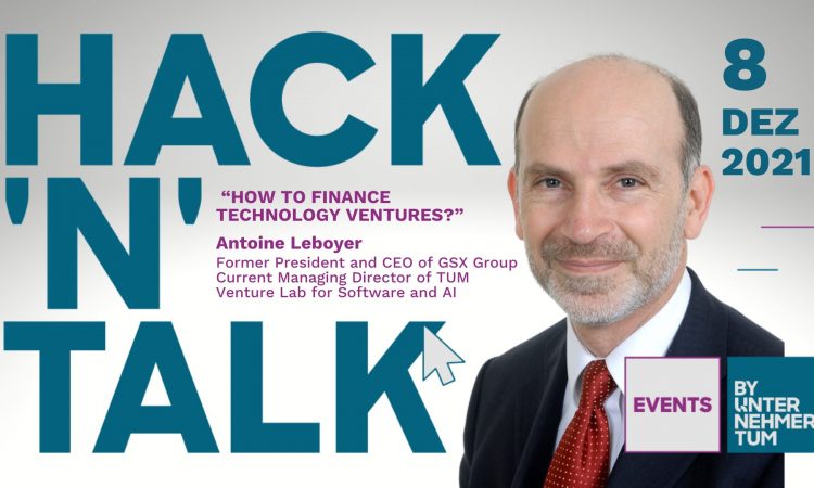 HACK 'N' TALK Antoine LeboyerTUM Venture Lab for Software and AI