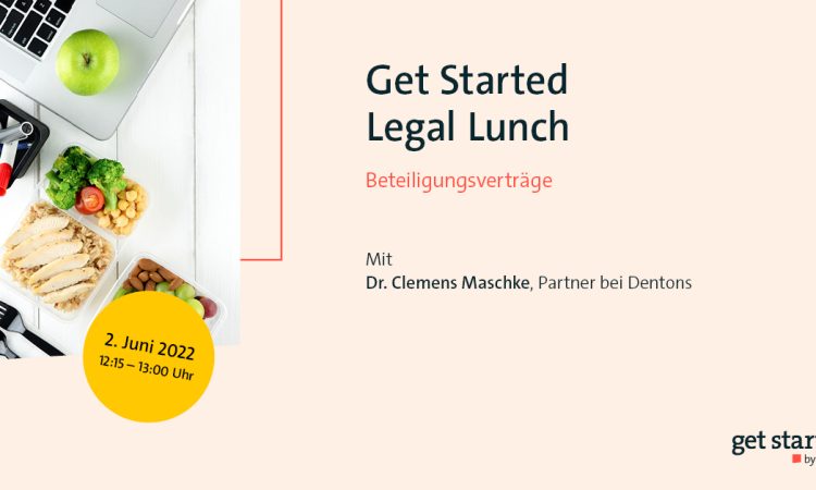 Get Started Legal Lunch zu Beteiligungsverträgen