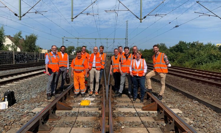 Das Projektteam von Konux und Deutscher Bahn