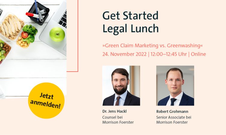 Get Started Legal Lunch: Green Claim Marketing vs. Greenwashing