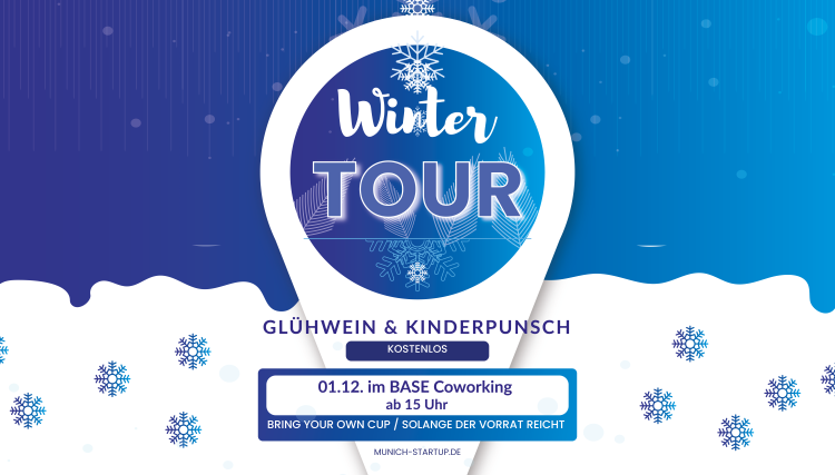 Munich Startup Glühwein-Tour im Base-Coworking
