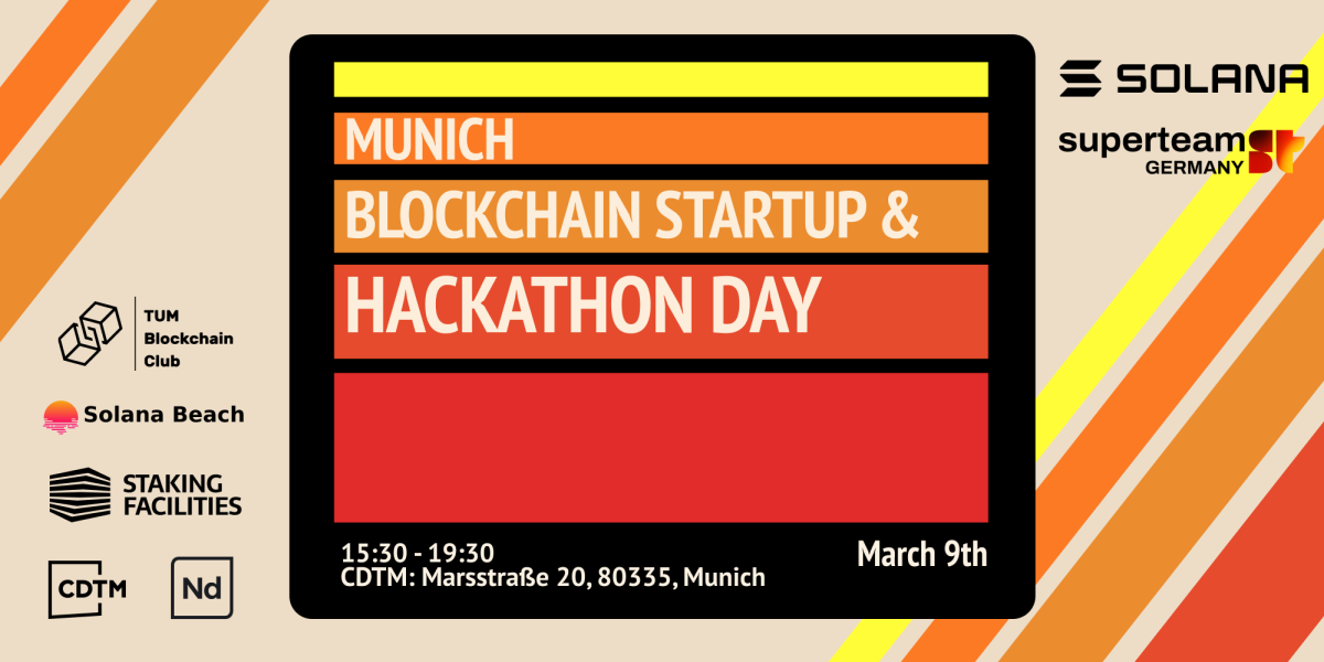 Munich Blockchain Startup & Hackathon Day